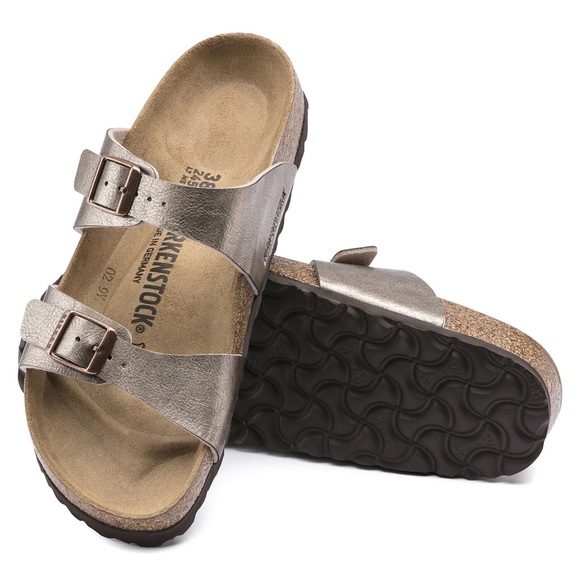 NWT Birkenstock Sydney Birko-Flor 2-Strap Sandals in Graceful Taupe - Picture 4 of 15